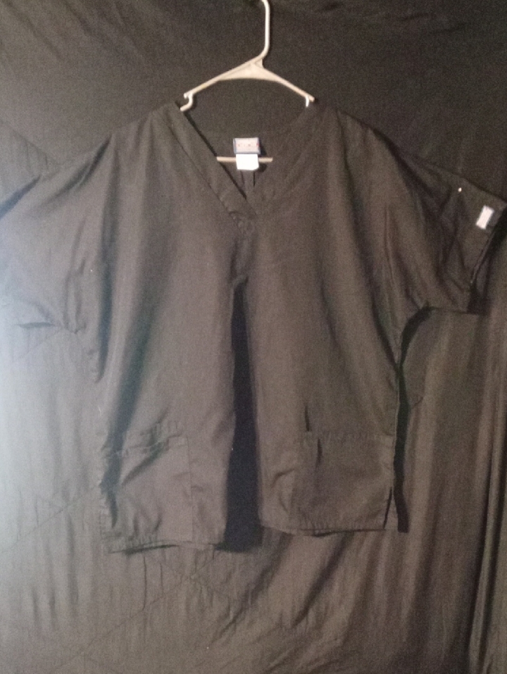 Cherokee Black V-Neck Lightweight Shirt Jacket